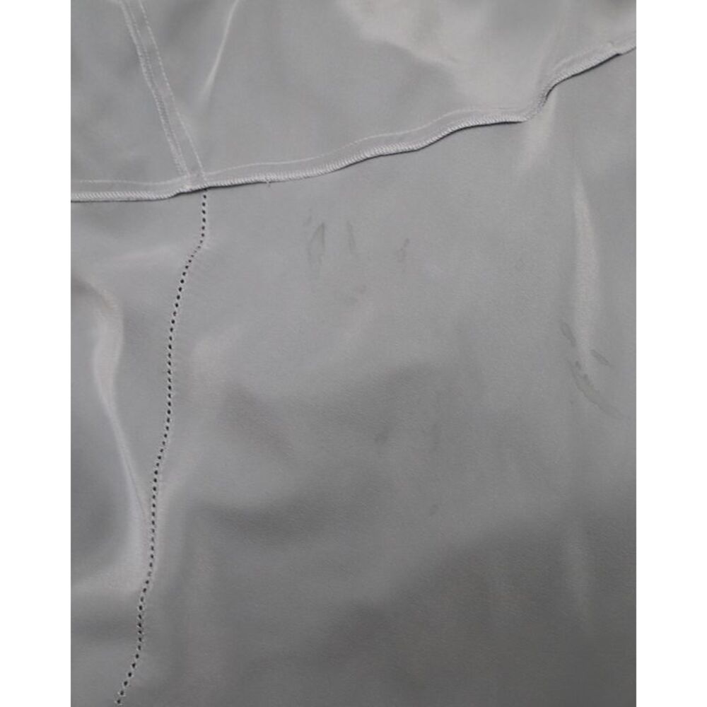 Burberry Midi Wrap Shirt Dress in Pale Blue Silk-Satin - Picture 6 of 6